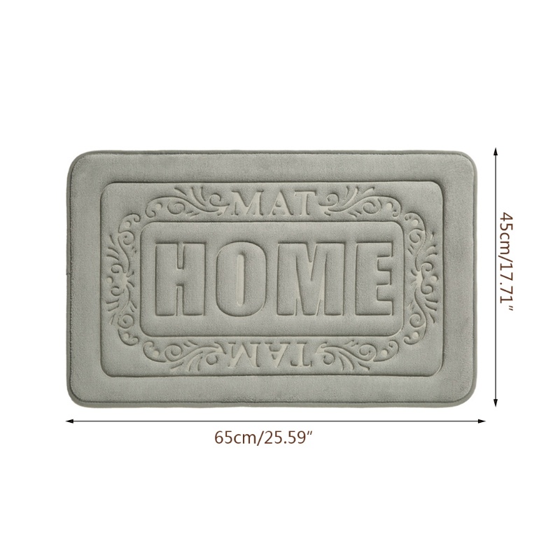 Thảm lót cửa chùi chân Mềm Mại Thấm Hút Tốt Chống Trượt Tiện Dụng Cho Phòng Tắm / Hành Lang