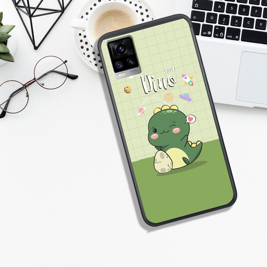 [HOT]ỐP VIVO V15 - V19 - V20 -V21 - V23E , IN HÌNH KHỦNG LONG CHIBI SIÊU DỄ THƯƠNG.