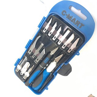 Bộ dao điêu khắc, chạm, trổ, tách, chiết cao cấp 14 chi tiết C-Mart