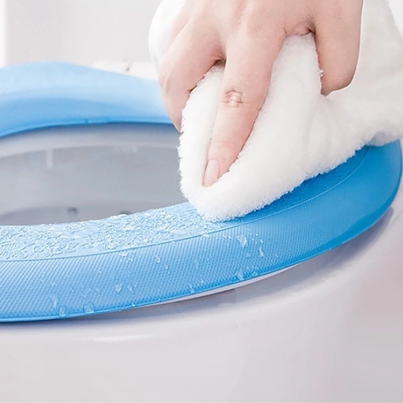 Miếng Đệm Lót Bồn Cầu Chất Liệu EVA Mềm Mại Chống Thấm Nước Có Thể Tháo Gỡ