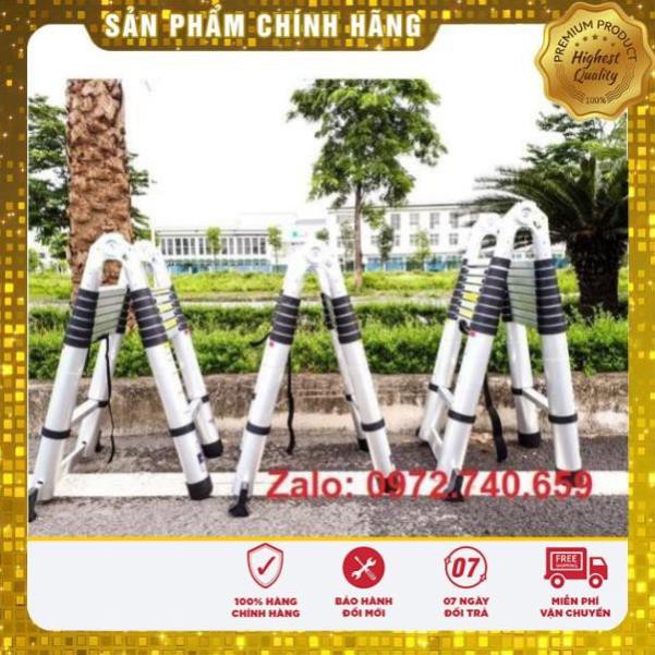 Thang Nhôm Rút Chữ  A 3.8 MÉT (1.9M+1.9M) - Nhật Bản loại chất lượng cao