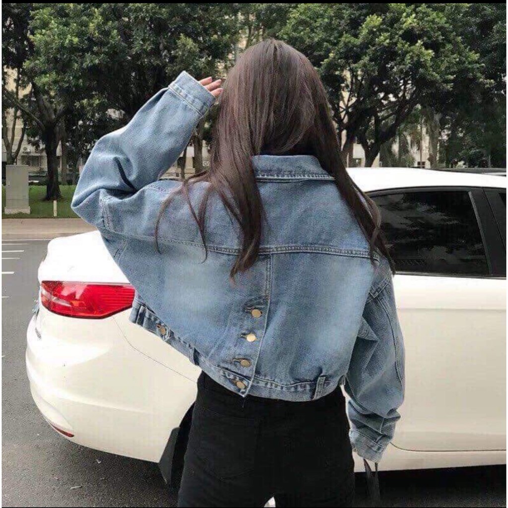 [ĐẸP NHƯ HÌNH] Áo Khoác Jean nữ , Áo Khoác Jeans nữ Hàng Nhập khẩu Quảng Châu Cao Cấp