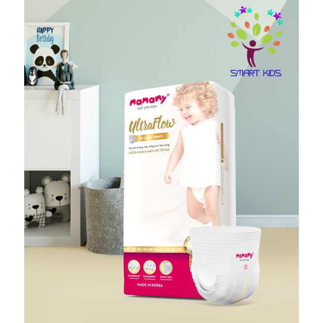 Tã dán tã quần Mamamy Ultraflow nhập khẩu Hàn Quôc S54/M46/L42/XL36 M46/L42/XL32/XXL26