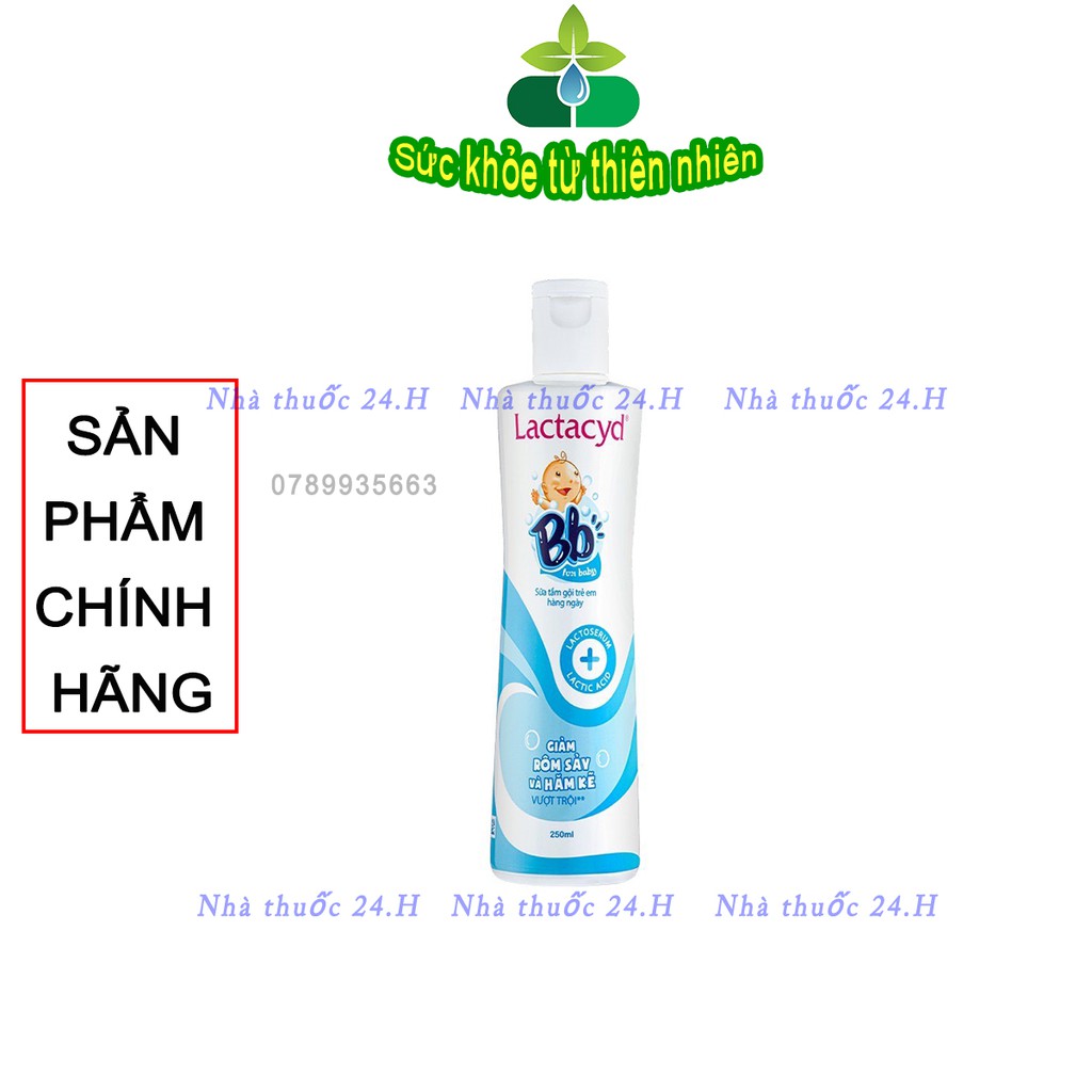 Sữa Tắm Gội Cho Bé Lactacyd BB 250ml.Bảo Vệ Da Bé Mịn Màng Hơn