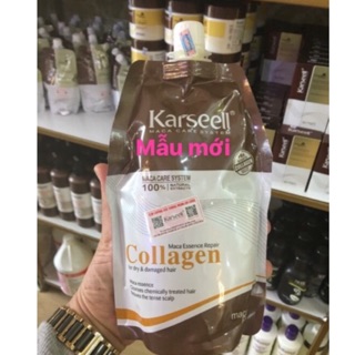 Hấp phục hồi siêu mềm mượt chính hãng Collagen Karseell Maca 500ml