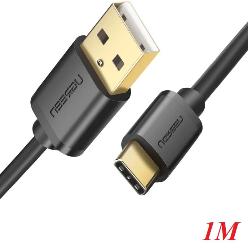 Ugreen 40553 1m màu đen cáp USB type C sạc nhanh và truyền dữ liệu US141