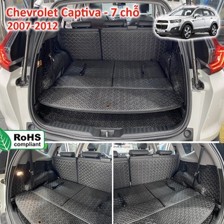 Thảm lót da kín cốp 5d 6d chống bụi chevrolet captiva 2007-2012 chuẩn form, chống thấm nước