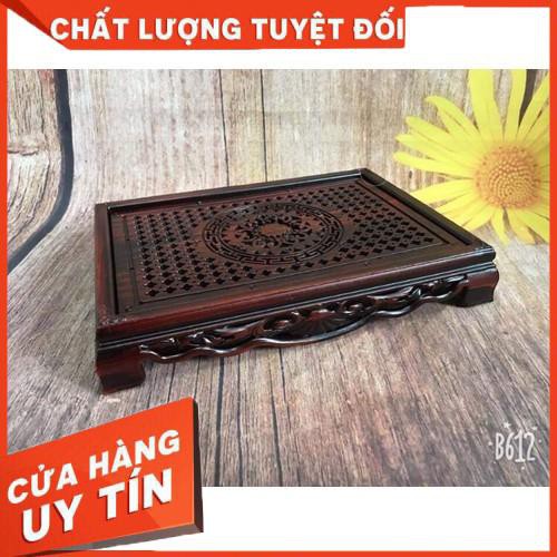 Khay trà nhựa giả gỗ có chân