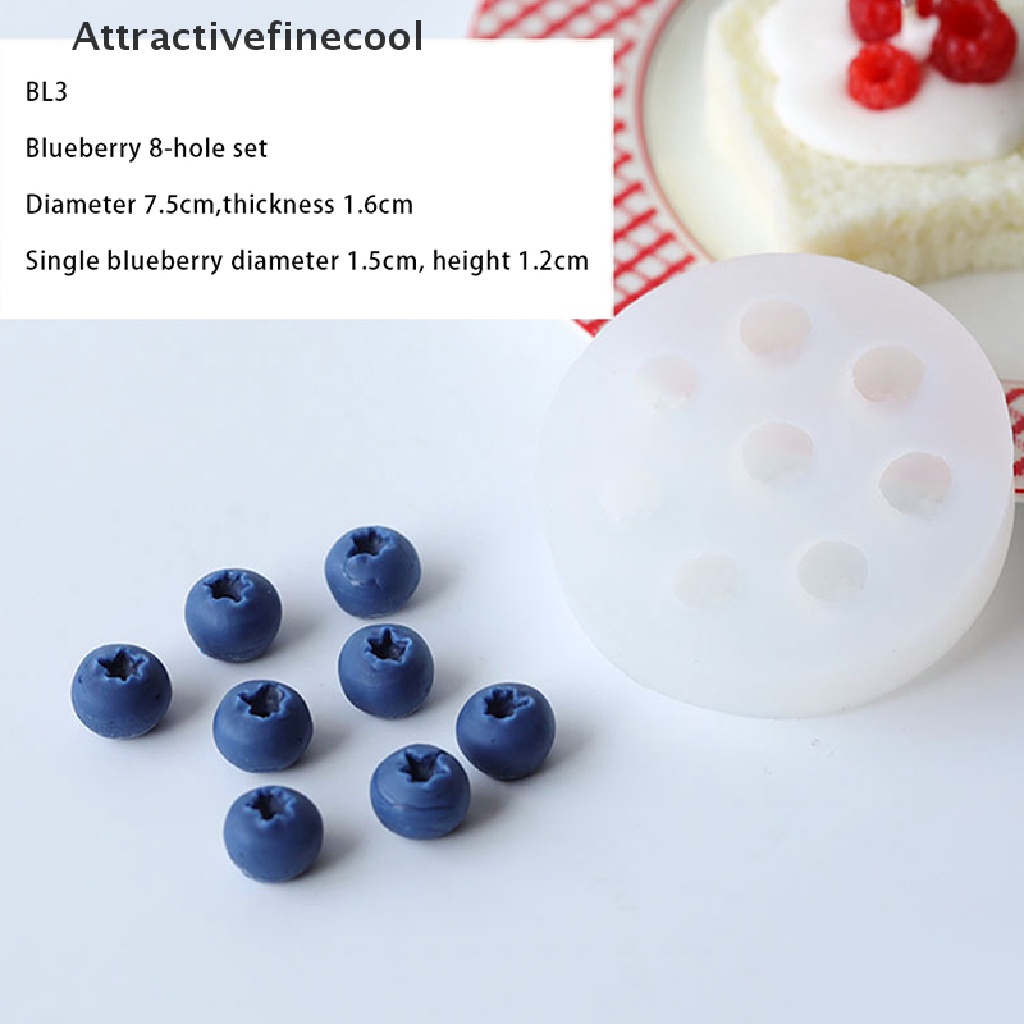 Khuôn Silicone Làm Bánh Hình Quả Việt Quất Và Nến