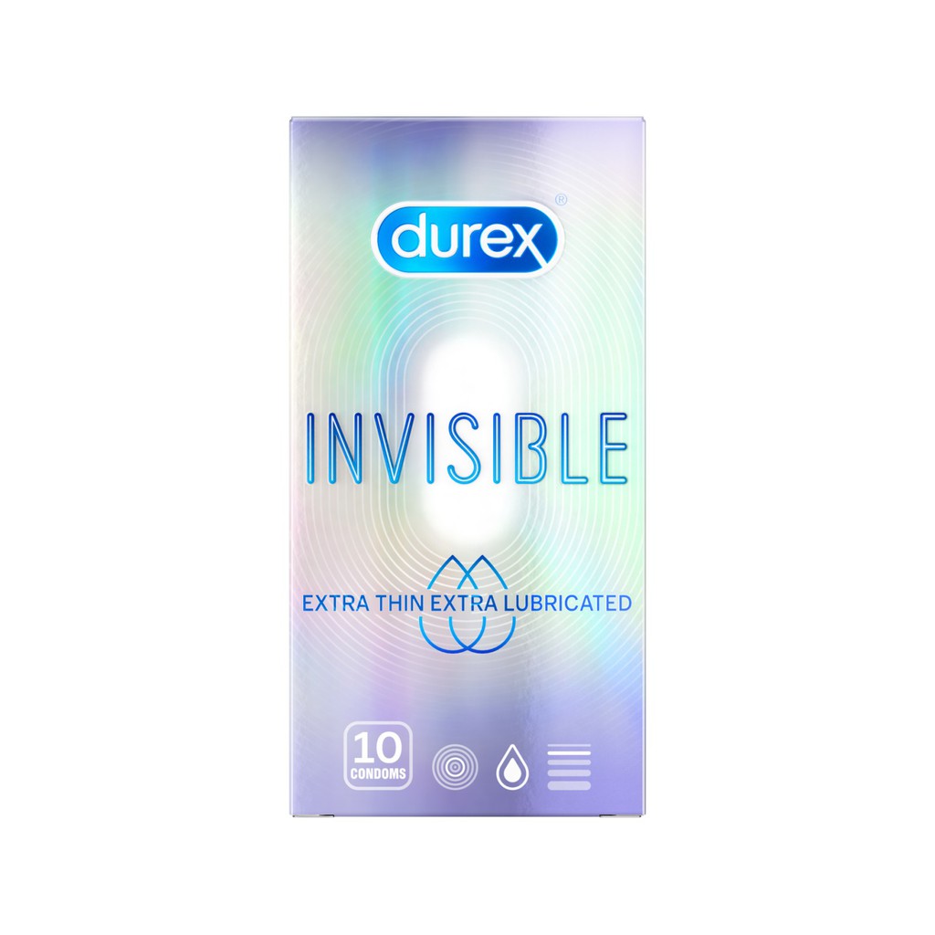 Bao cao su Durex Invisible Extra Thin Extra Sensitive 10 bao