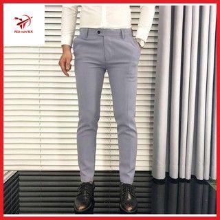 Quần âu nam, quần tây nam đen Hàn Quốc co dãn vải chống nhăn không bai, xù