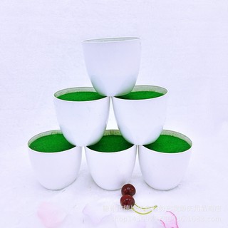 Chậu nhựa trồng cây (kèm xốp phủ cỏ xanh)