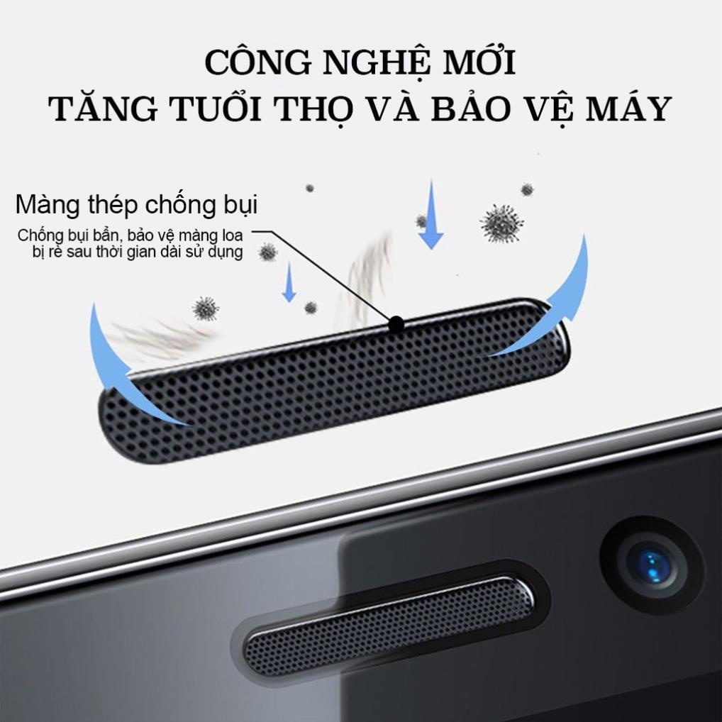 Cường Lực Full Màn Chống Bụi Loa - BAIKO từ IPHONE 6 7 8 SE 2020 XS MAX 11 PRO MAX 12 PRO MAX 13 pro max 14 pro max