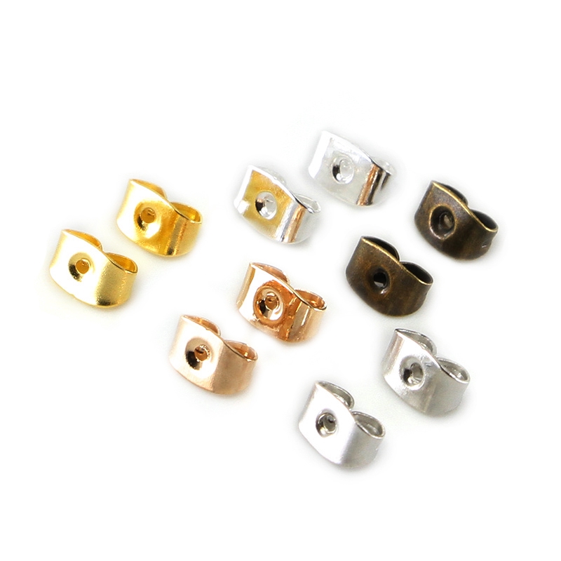 Set 200 nút chặn bông tai ST.KUNKKA kiểu bướm DIY
