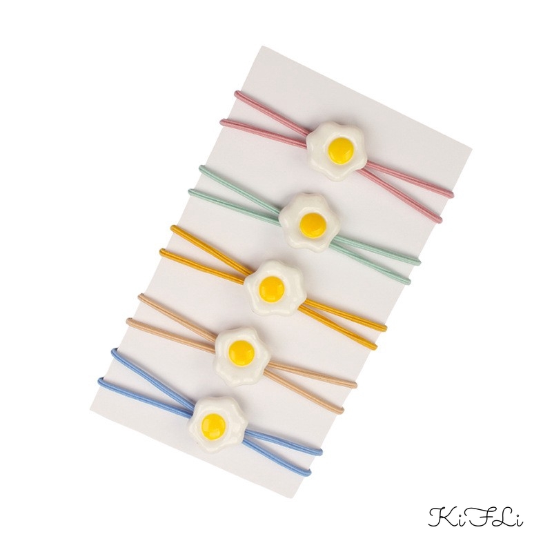 Dây Buộc Tóc Hình Quả Trứng Phong Cách Hàn Quốc