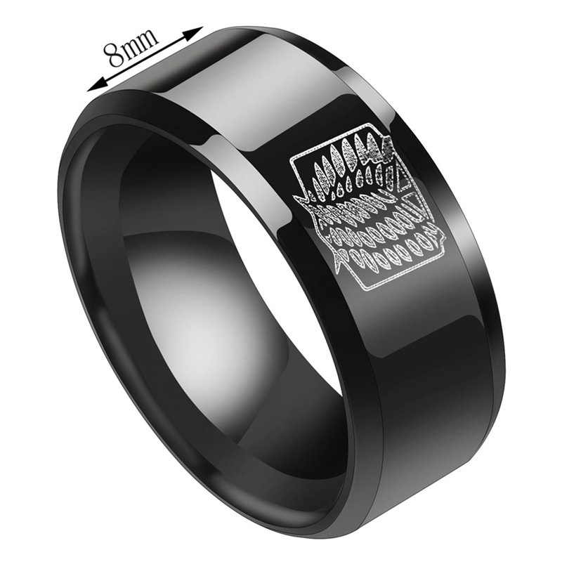 Nhẫn Chất Liệu Thép Không Gỉ Họa Tiết Phim Hoạt Hình Attack On Titan