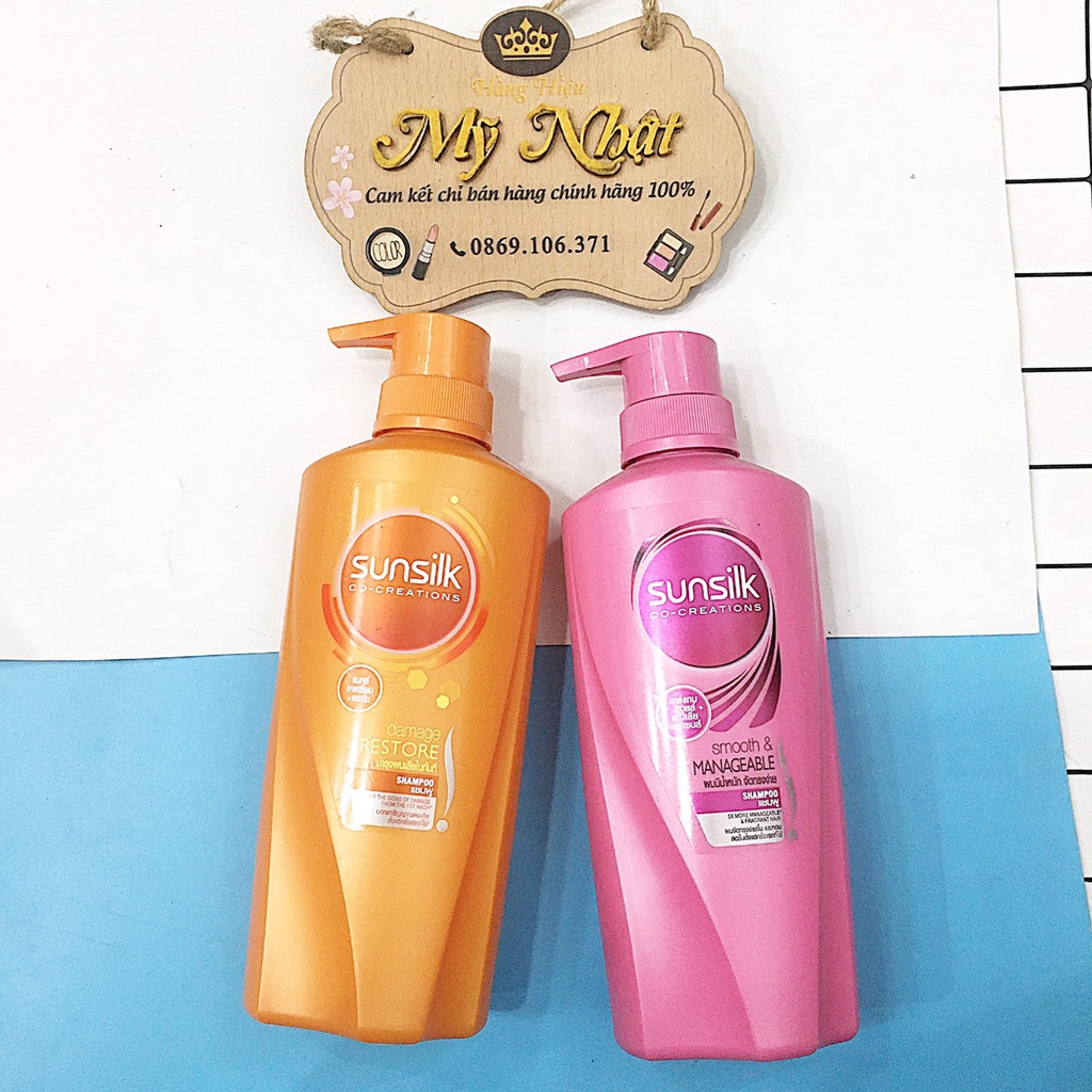 Dầu gội hoặc xả Sunsilk Thái Lan 450ml chính hãng