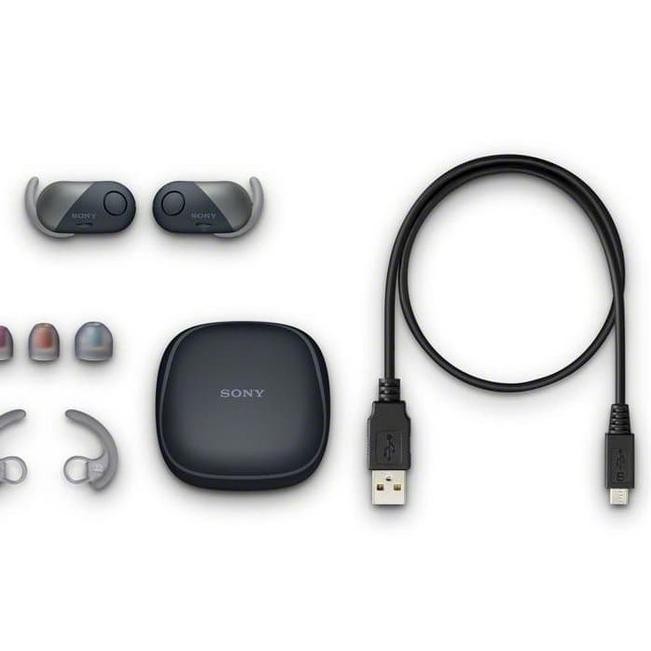 Tai Nghe Bluetooth Không Dây Chống Ồn Sony Wf-Sp700N Đen