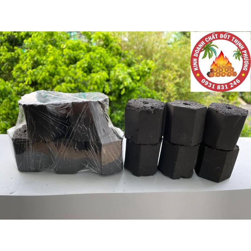 Than gáo dừa không khói, than sạch BBQ (loại 1)(11-12 viên/kg)