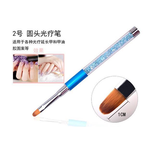 Bút Cọ Ombre Cán Đá Nail Art Brush Gel ( Lẻ 1 Cây )