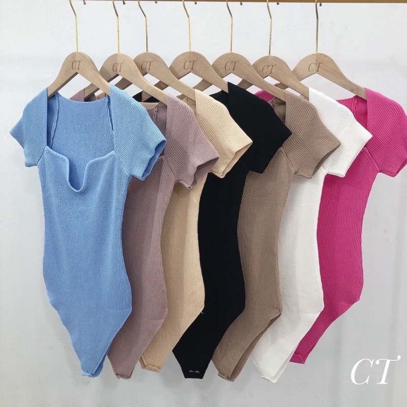 BODY SUIT LEN TĂM CỔ LƯỢN CHẤT ĐẸP MS14222