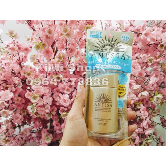 [Mã SKAMA8 giảm 8% đơn 300K] Kem chống nắng Anessa Shiseido Perfect UV Sunscreen Skincare Milk