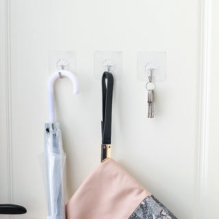 Transparent plastic wall hook in stock 1 pack