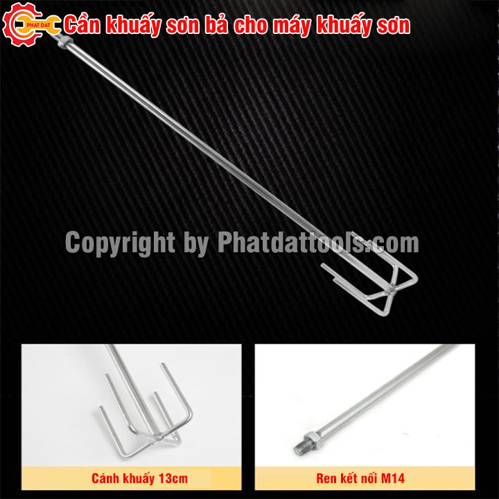 Cần khuấy sơn bả cho máy khuấy sơn chuyên dụng-Mũi khuấy sơn