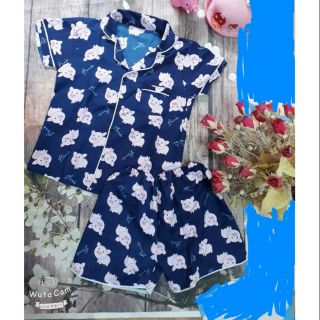 Đồ bộ đùi mặc nhà Pijama Kate thái cao cấp