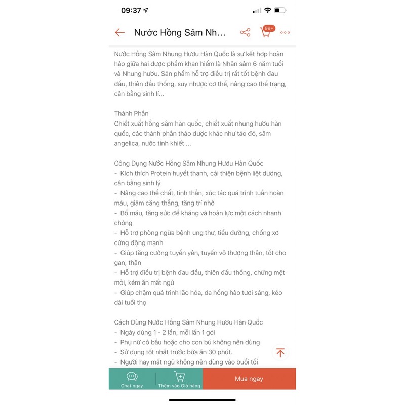 [HÀNG MỚI VỀ] Nước Hồng Sâm Nhung Hươu NONGHUYP Hàn Quốc, Hộp 30 Gói x 70Ml | BigBuy360 - bigbuy360.vn