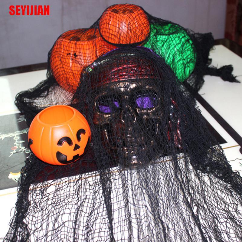 Bộ lưới khổ rộng màu xám để trang trí cho mùa Halloween bắt mắt tiện dụng