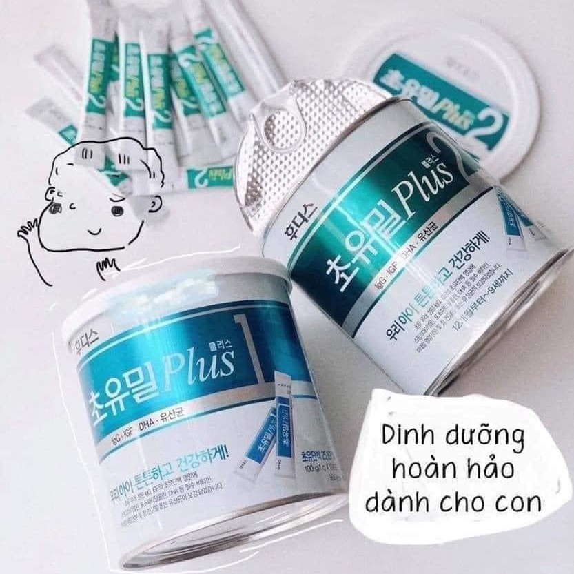 MEN VI SINH / SỮA NON ILDONG PLUS HÀN QUỐC SỐ 1 VÀ SỐ 2 - HỘP 90GR