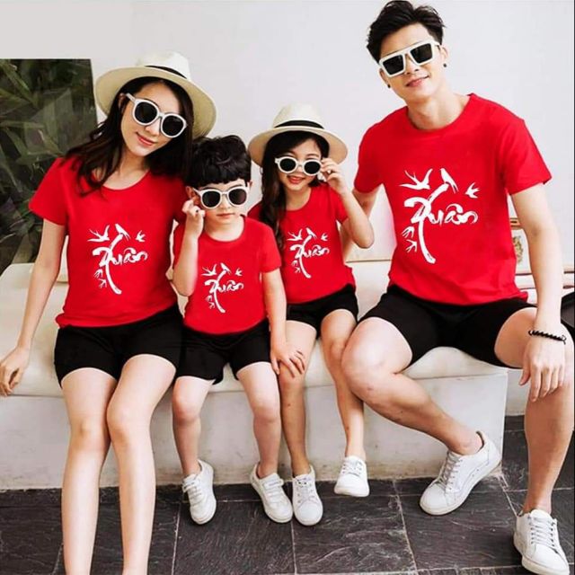 áo gia đình 4 người áo gia đình bia trà sữa, áo gia đình 3 người, áo đi biển gia đình giá sĩ