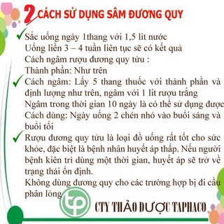 [Trà khô cao cấp] Sâm đương quy khô - Thảo dược Tấn Phát - Túi lớn 500gram giá tốt