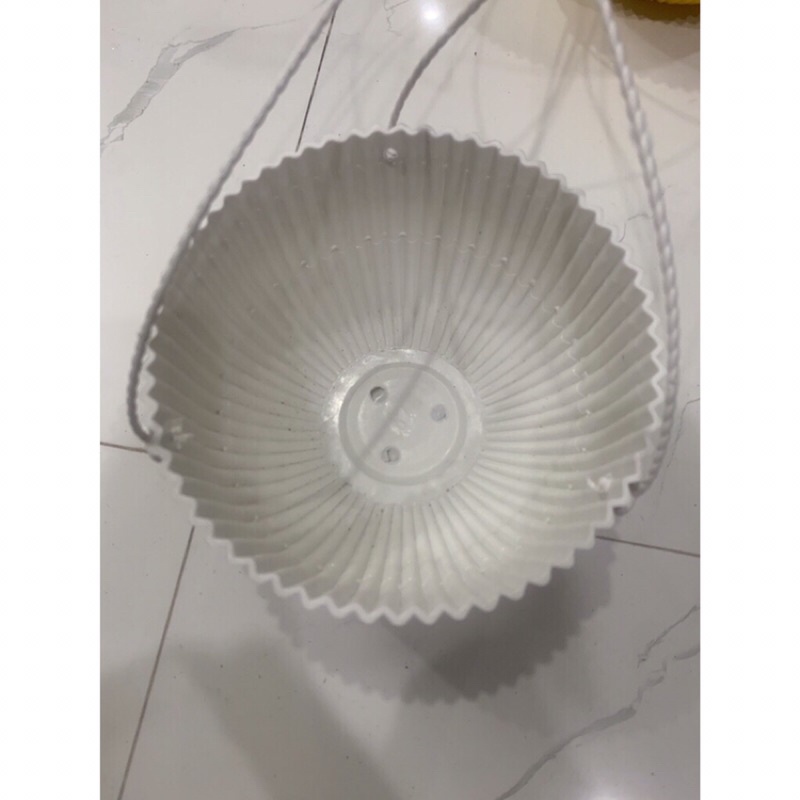 [5 cái] Chậu nhựa trồng cây hoa - Chậu sóng nhựa cao cấp kt 21 cm