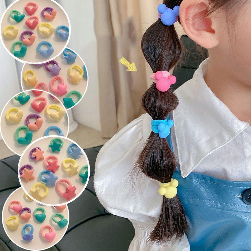 Set 10 Băng Đô Cài Tóc Co Giãn Công Suất Cao Cho Bé Gái
