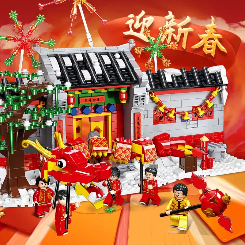 LEGO Bộ Đồ Chơi Xếp Hình Phong Cách Trung Hoa Cho Bé