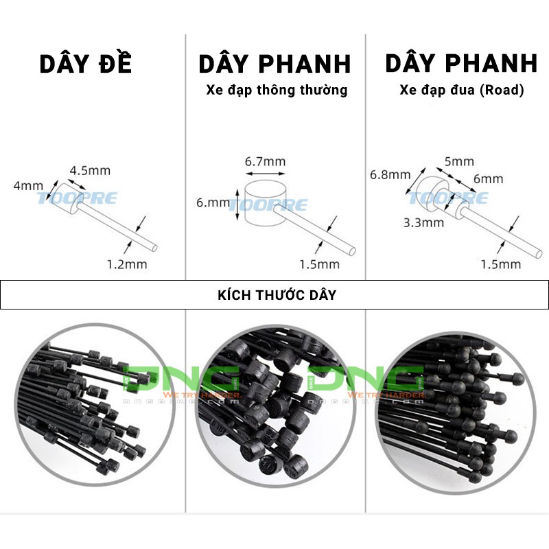 Ruột dây phanh xe đạp ROAD TRLREQ không rỉ