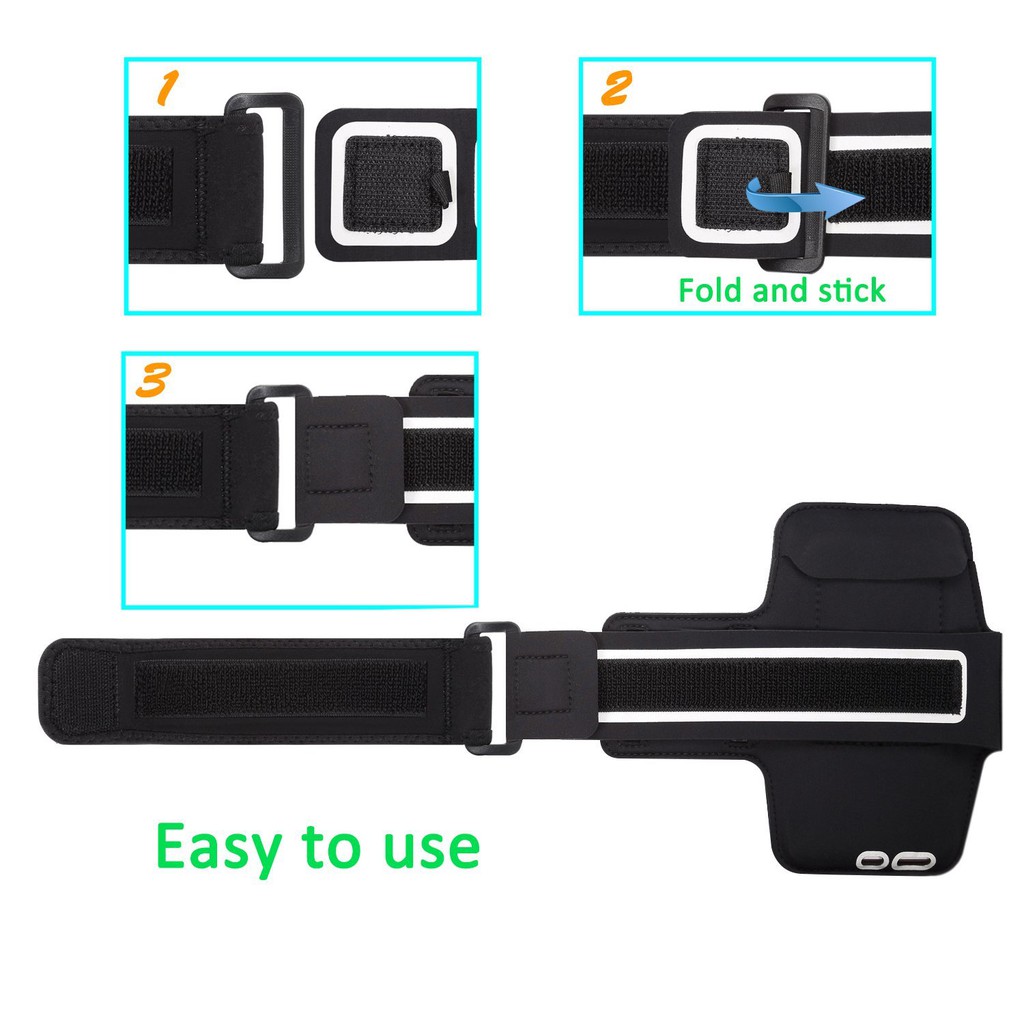 Đai đeo tay armband tập thể thao cho điện thoại iPhone, Samsung, Lumia 4.7 inch (tím)