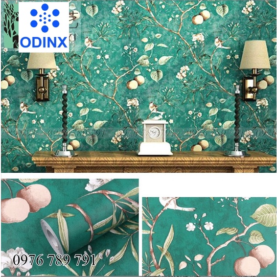 Giấy Dán Tường Phòng Ngủ 10m Có Keo Sẵn Trơn Nhám Đẹp Giá Rẻ ODINX