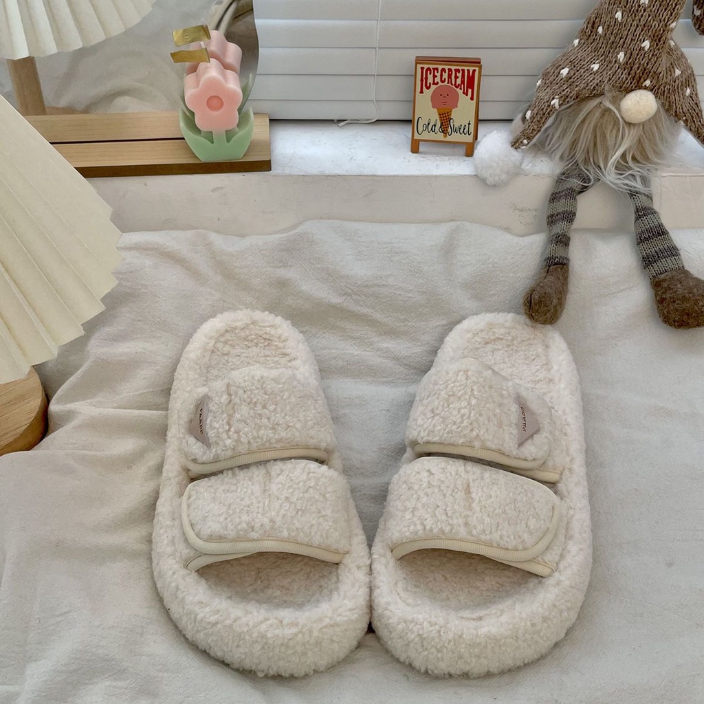 Dép Bông Đi Trong Nhà Thiết Kế Thoải Mái Dễ Thương Thời Trang Mùa Thu Đông Ấm Áp
