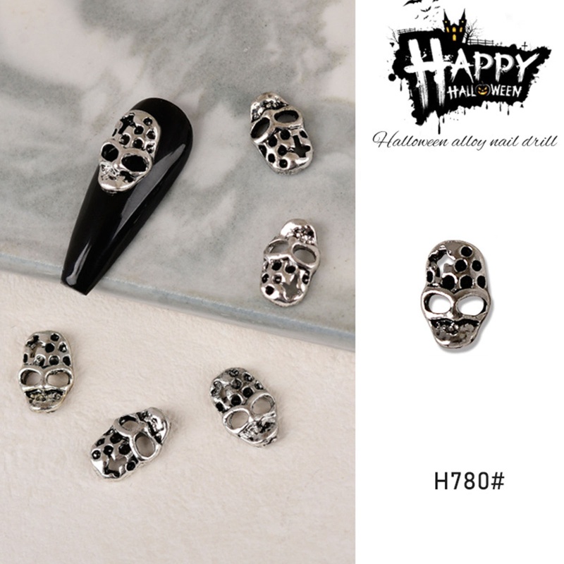Set 60 Phụ Kiện Trang Trí Móng Tay Nghệ Thuật Họa Tiết Halloween Charms