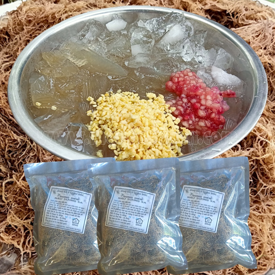 200gr Rong Biển Nấu Sương Sa Ăn Mát Và Thơm Sản Phẩm Thiên Nhiên Dễ Làm
