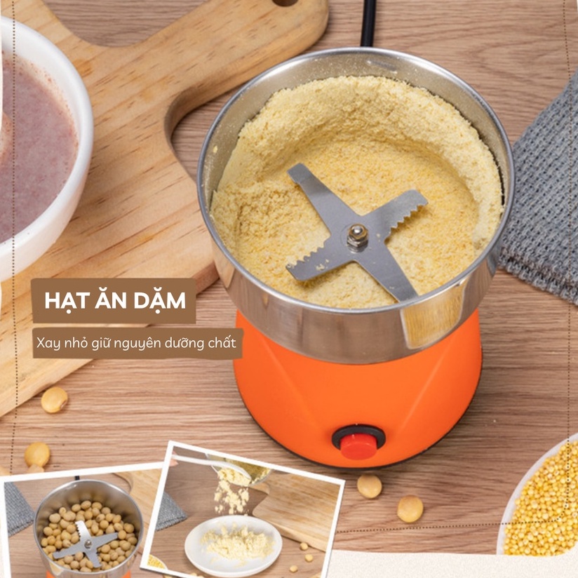 Máy Xay Khô Ăn Dặm Cầm Tay Đa Năng Chạy Bằng Điện Cho Bé Ăn Dặm Công Suất 150W YOOTA BABY