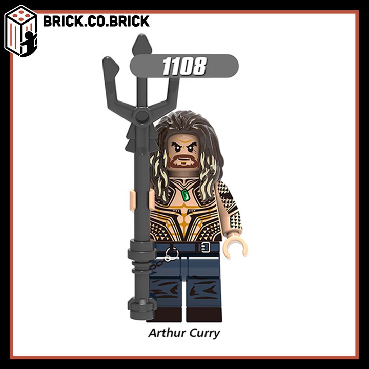 Non Lego Super Hero Aquaman Đồ Chơi Lắp Ráp Mô Hình Minifigure Siêu Anh Hùng Đế Vương Manta Arthur Mera Atlanna X0237