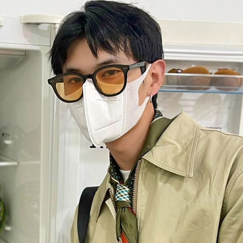 Kính Mát Gọng Tròn Chống Tia Cực Tím Thời Trang Cao Cấp Cho Nam