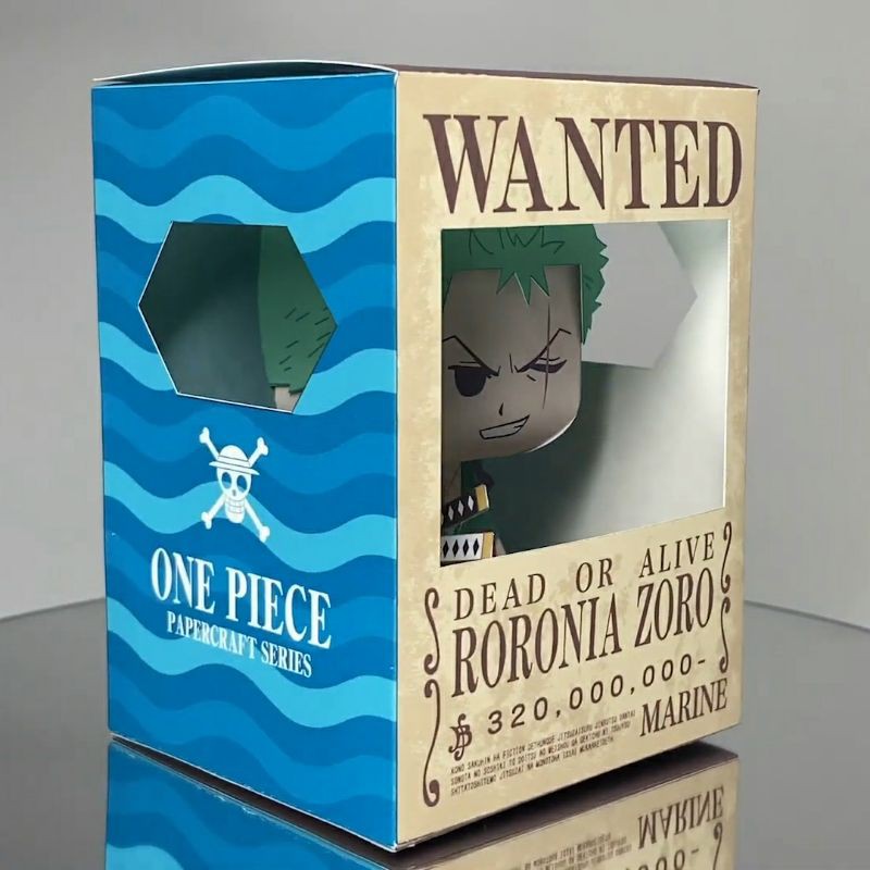 Mô hình giấy anime One Piece] chibi Zoro timeskip