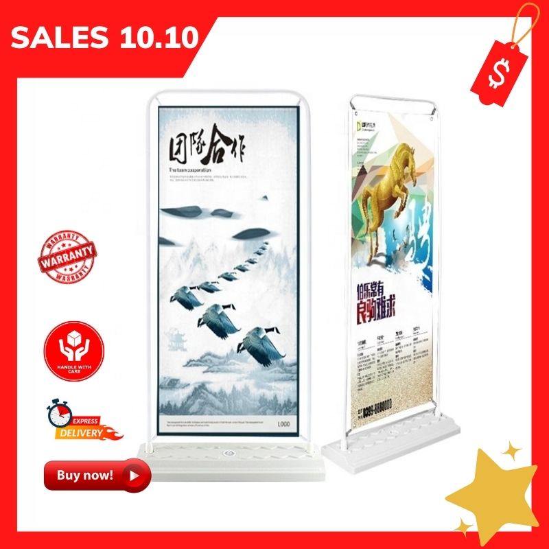 Khung standee kiểu cửa đế nước ngoài trời kiểu cửa size 80x180cm
