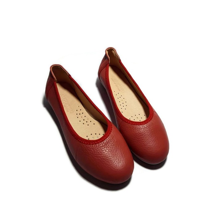 [[SALE]] Giày Mọi Da Bò Thật Đế Bằng Augustino | BigBuy360 - bigbuy360.vn