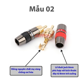 Jack AV Hoa Sen RCA, giá 1 cặp, dùng hàn dây tín hiệu âm thanh av bông sen. J-RCA